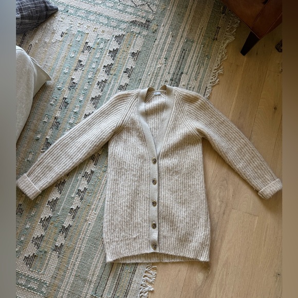 Iris & Ink sz XS Edelie Alpaca cotton-Blend Cardigan - Picture 9 of 13